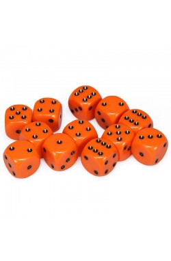 Chessex Dobbelsteen 16mm Opaak Oranje Chessex Dobbelsteen 16mm Opaak Oranje