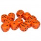 Chessex Dobbelsteen 16mm Opaak Oranje