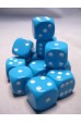 Chessex Dobbelsteen 16mm Opaak Lichtblauw Chessex Dobbelsteen 16mm Opaak Lichtblauw