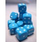 Chessex Dobbelsteen 16mm Opaak Lichtblauw