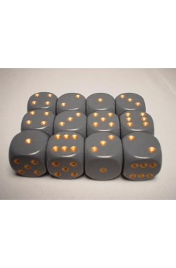 Chessex Dobbelsteen 16mm Opaak Donkergrijs Chessex Dobbelsteen 16mm Opaak Donkergrijs