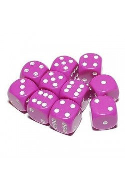 Chessex Dobbelsteen 16mm Opaak Roze Chessex Dobbelsteen 16mm Opaak Roze