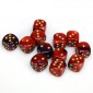 Chessex Dobbelsteen 16mm Gemini Purple Red/Gold