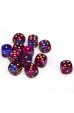Chessex Dobbelsteen 16mm Gemini Blue Purple/Gold Chessex Dobbelsteen 16mm Gemini Blue Purple/Gold