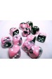 Chessex Dobbelsteen 16mm Gemini Black Pink/White Chessex Dobbelsteen 16mm Gemini Black Pink/White