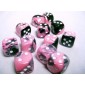 Chessex Dobbelsteen 16mm Gemini Black Pink/White
