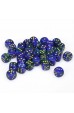 Chessex Dobbelsteen 16mm Gemini Blue Green/Gold Chessex Dobbelsteen 16mm Gemini Blue Green/Gold