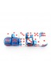 Chessex Dobbelsteen 16mm Gemini Astral Blue White/Red Chessex Dobbelsteen 16mm Gemini Astral Blue White/Red
