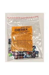 Chessex Bag of 50 Assorted Loose Gemini 12mm D6 Dice