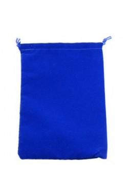 Chessex Dice Bag: suede blauw (13x18cm)