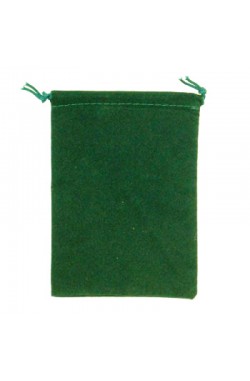 Chessex Dice Bag: suede groen (10x13cm)