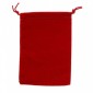 Chessex Dice Bag: suede rood (13x18cm)