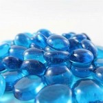 Chessex Glass Gaming Stones - Azure Blue