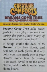 Creature Comforts: Dreams Come True Micro-Expansion (EN) Creature Comforts: Dreams Come True Micro-Expansion (EN)