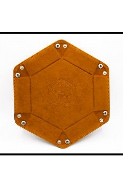 Dice Tray Zeshoekig Bruin
