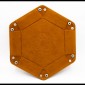 Dice Tray Zeshoekig Bruin