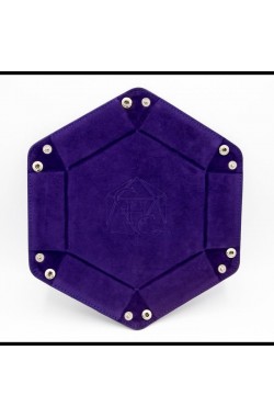 Dice Tray Zeshoekig Donkerpaars Dice Tray Zeshoekig Donkerpaars
