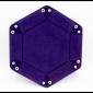Dice Tray Zeshoekig Donkerpaars