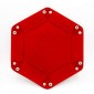 Dice Tray Zeshoekig Rood