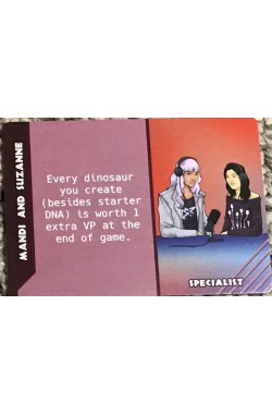 Dinosaur Island: Dice Tower – Mandi and Suzanne Promo Card Dinosaur Island: Dice Tower – Mandi and Suzanne Promo Card