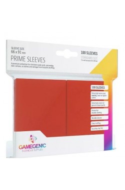 Gamegenic Sleeves: Prime Sleeves 66x91mm Rood (100 stuks)
