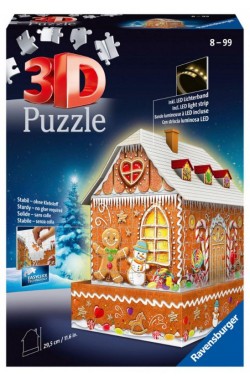Ravensburger 3D-puzzel Gingerbread House - Night Edition