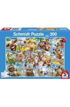 Dieren Selfies - Puzzel (200)