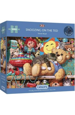 Snoozing on the Ted - Puzzel (1000) Snoozing on the Ted - Puzzel (1000)