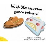 Roll Camera! The Filmmaking Board Game: Wooden Genre Tokens