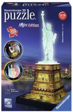 Ravensburger 3D-puzzel Statue of Liberty - Night Edition