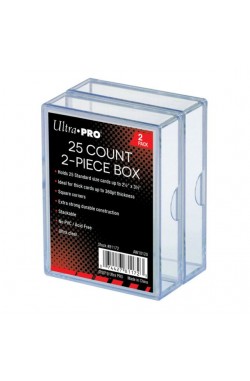 Ultra Pro 2-Piece 25 Count Clear Card Storage Box (2 stuks)