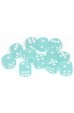 Chessex Dobbelsteen 16mm Frosted Teal and White