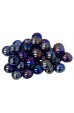 Chessex Glass Gaming Stones - Iridized Dark Blue