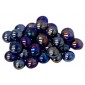Chessex Glass Gaming Stones - Iridized Dark Blue