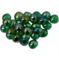 Chessex Glass Gaming Stones - Iridized Green