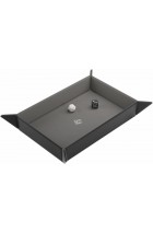 Gamegenic - Magnetic Dice Tray Rectangular: Black/Gray