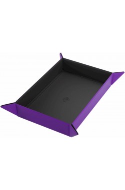 Gamegenic - Magnetic Dice Tray Rectangular: Black/Purple Gamegenic - Magnetic Dice Tray Rectangular: Black/Purple