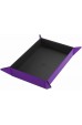 Gamegenic - Magnetic Dice Tray Rectangular: Black/Purple Gamegenic - Magnetic Dice Tray Rectangular: Black/Purple