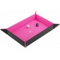 Gamegenic - Magnetic Dice Tray Rectangular: Black/Pink