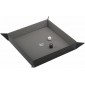 Gamegenic - Magnetic Dice Tray Square: Black/Gray