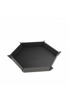 Gamegenic - Magnetic Dice Tray Hexagonal: Black/Gray