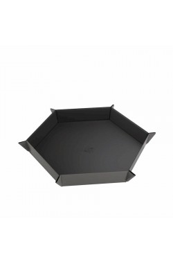 Gamegenic - Magnetic Dice Tray Hexagonal: Black/Gray Gamegenic - Magnetic Dice Tray Hexagonal: Black/Gray