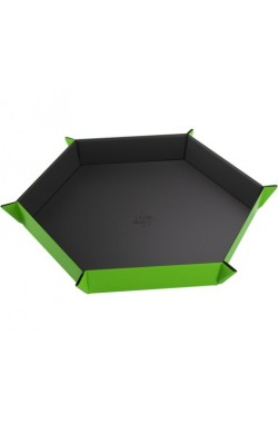 Gamegenic - Magnetic Dice Tray Hexagonal: Black/Green Gamegenic - Magnetic Dice Tray Hexagonal: Black/Green