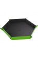Gamegenic - Magnetic Dice Tray Hexagonal: Black/Green