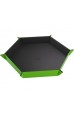 Gamegenic - Magnetic Dice Tray Hexagonal: Black/Green Gamegenic - Magnetic Dice Tray Hexagonal: Black/Green