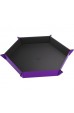 Gamegenic - Magnetic Dice Tray Hexagonal: Black/Purple