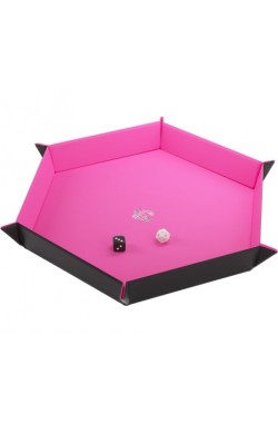 Gamegenic - Magnetic Dice Tray Hexagonal: Black/Pink Gamegenic - Magnetic Dice Tray Hexagonal: Black/Pink