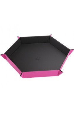 Gamegenic - Magnetic Dice Tray Hexagonal: Black/Pink Gamegenic - Magnetic Dice Tray Hexagonal: Black/Pink