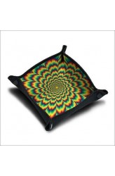 Neoprene Dice Tray - Pulsing Fiery Flower Neoprene Dice Tray - Pulsing Fiery Flower