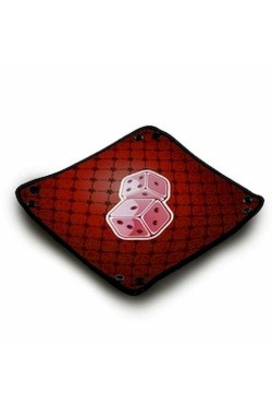 Neoprene Dice Tray - Rood Neoprene Dice Tray - Rood